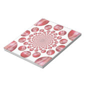 Bloc-note Crimson Vortex : Belle Balle de Cricket Rouge (Tourné)