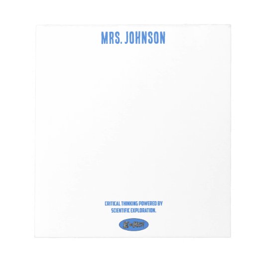 Bloc-note Critical Thinking Powered By Science Exploration (Devant)