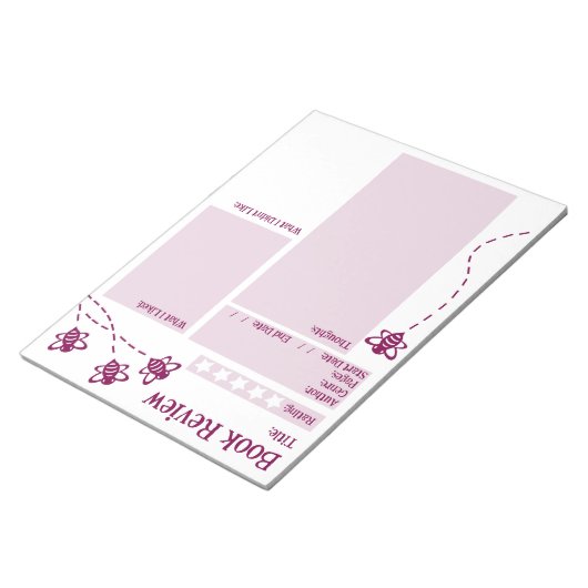 Bloc-note Critique du livre Lecture Bee Notepad (Incliné)