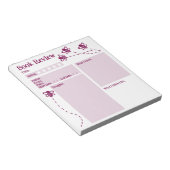 Bloc-note Critique du livre Lecture Bee Notepad (Incliné)