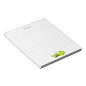 Bloc-note Crocodile mignon sur ligné blanc (Incliné)