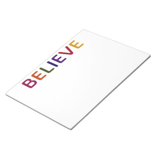 Bloc-note Croire multicolore (Incliné)