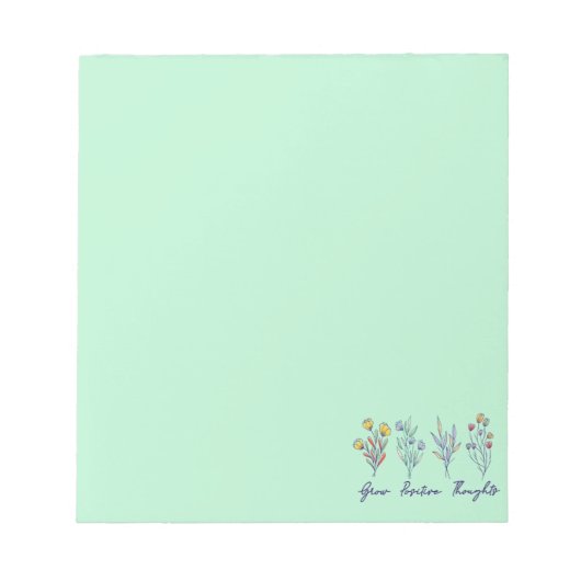 Bloc-note Croissance des pensées positives Fleur sauvage Flo (Devant)