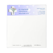 Bloc-note Croix-Blanche de Caduceus Médicale en 3D (Devant)