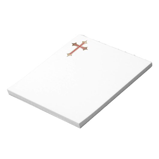 Bloc-note Croix chrétienne (Tourné)