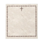 Bloc-note Croix de fer forgé (Devant)