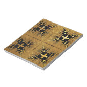 Bloc-note Croix d'or fractée (Tourné)