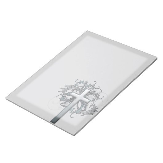 Bloc-note Croix florale (Incliné)