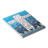 Bloc-note Croix florale (Incliné)