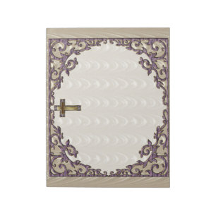 Bloc-note Croix royale pourpre