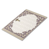 Bloc-note Croix royale pourpre (Incliné)