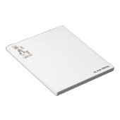 Bloc-note croquis cuisinier fatigué débrayé et désordonné a (Incliné)