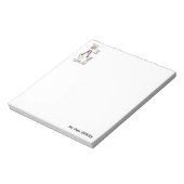 Bloc-note croquis cuisinier fatigué débrayé et désordonné a (Tourné)