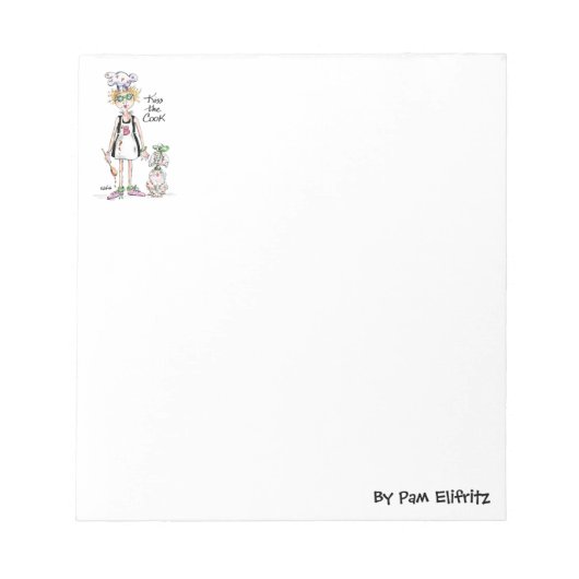 Bloc-note croquis cuisinier fatigué débrayé et désordonné a (Devant)