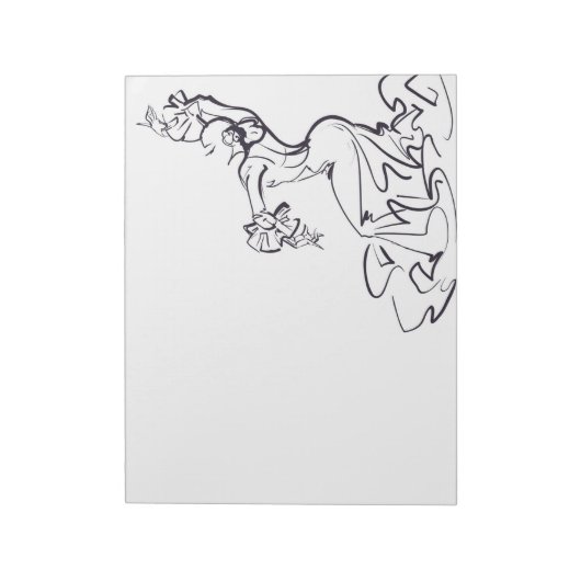 Bloc-note Croquis de danseuse flamenco (Tourné)