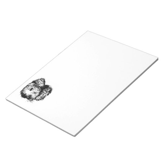 Bloc-note Croquis en tête de canine (Incliné)