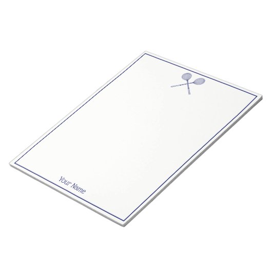 Bloc-note Crossed Squash Racquets Blue (Incliné)