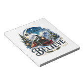 Bloc-note Croyez au train de Noël (Incliné)