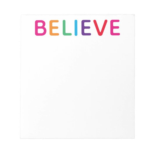 Bloc-note Croyez brillant (Devant)