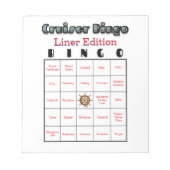 Bloc-note Cruiser's Bingo Liner Edition (Devant)