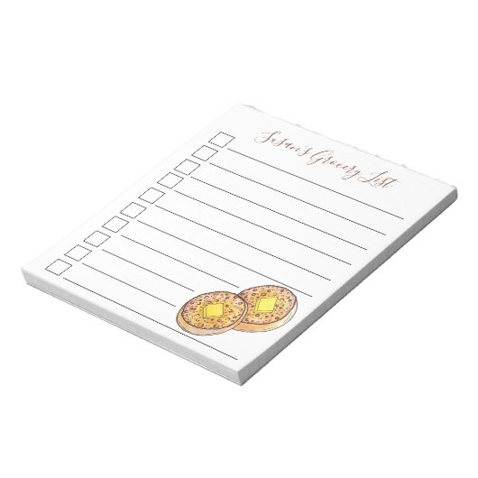 Bloc-note Crumpets à beurre chaud Cuisine britannique (Tourné)