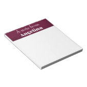 Bloc-note Crumpled dark-burgundy paper name (Incliné)