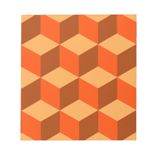 Bloc-note Cubes orange (Devant)