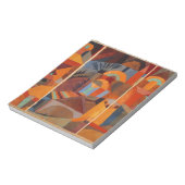 Bloc-note Cubisme Abstrait coloré Klee Temple Gardens (Tourné)