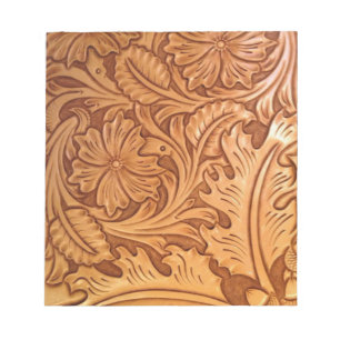 Bloc-note cuirs de l'ouest du vieux cowboy du pays rustique