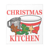 Bloc-note cuisine de noël (Devant)