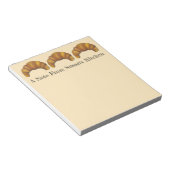 Bloc-note Cuisine Personnalisée De Croissant Baker Pâtisseri (Incliné)