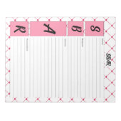 Bloc-note Cuisines d'enseignement _ Fiche de la SBAR des soi (Devant)