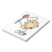 Bloc-note Cuisinier masculin (Tourné)