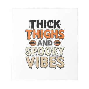 Bloc-note Cuisses Épaisses et Vibes Sombres Design Halloween