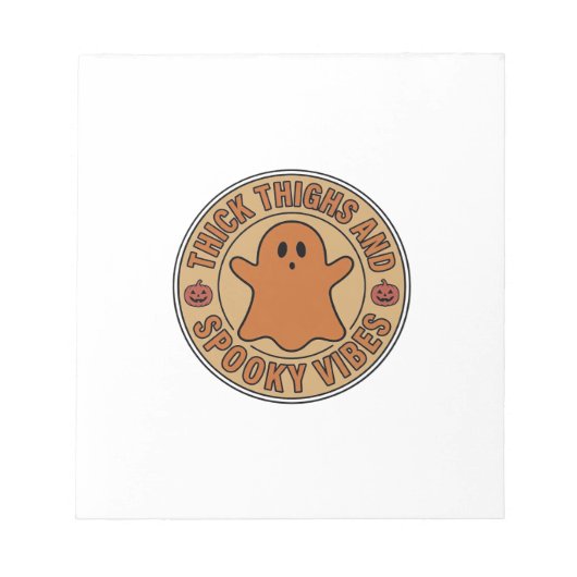 Bloc-note Cuisses Épaisses et Vibes Sombres Tee Ghost Hallow (Devant)