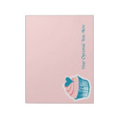 Bloc-note Cupcake Love custom text notepads (Tourné)
