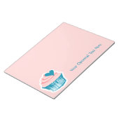 Bloc-note Cupcake Love custom text notepads (Incliné)