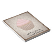 Bloc-note Cupcake rose/Brown (Incliné)