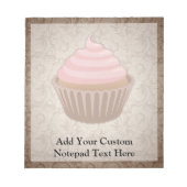 Bloc-note Cupcake rose/Brown (Devant)