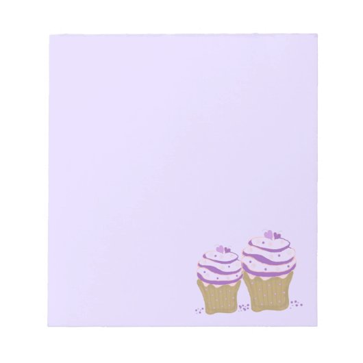 Bloc-note Cupcakes Purple Swirl (Devant)