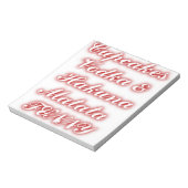 Bloc-note Cupcakes Rouge Vodka Hakuna Matata FUNNY. (Tourné)