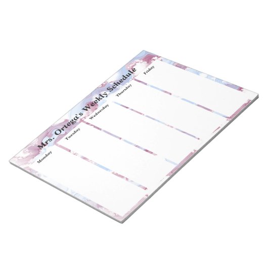 Bloc-note Custom Alcohol Ink Art (Incliné)