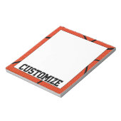 Bloc-note Custom Basketball Team Name Notepad for Coaches (Tourné)
