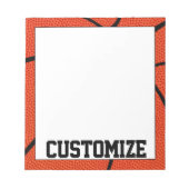 Bloc-note Custom Basketball Team Name Notepad for Coaches (Devant)