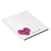 Bloc-note Custom Be Mine Valentine Rainbow Heart (Incliné)