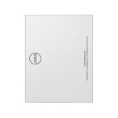Bloc-note Custom Business Logo with Custom Text (Tourné)