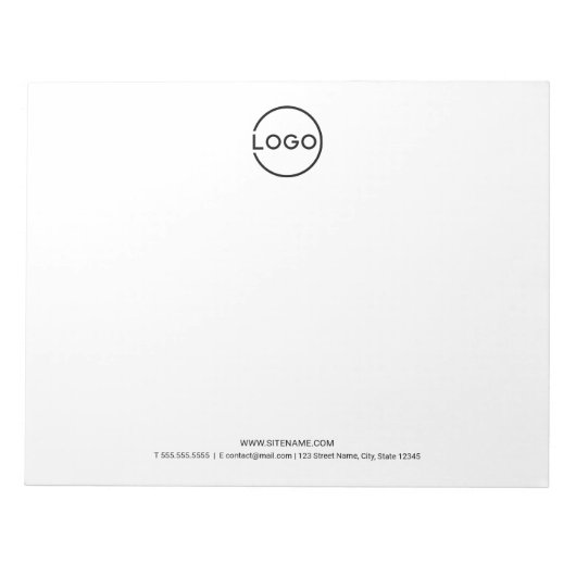 Bloc-note Custom Business Logo with Custom Text (Devant)