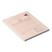Bloc-note Custom Cake & Bakery Business Invoice Notepad (Incliné)