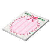 Bloc-note Custom Christmas Doodle Holiday Message (Tourné)