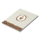 Bloc-note Custom Coffee Shop Notepad – Personalized Logo  (Tourné)
